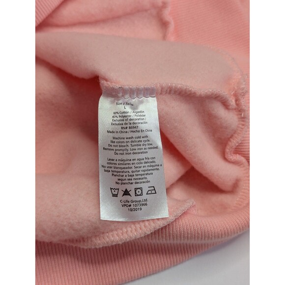 Nickelodeon Womens Size Large Pink Green Rugrats Reptar Drawstring Hoodie - Picture 3 of 4